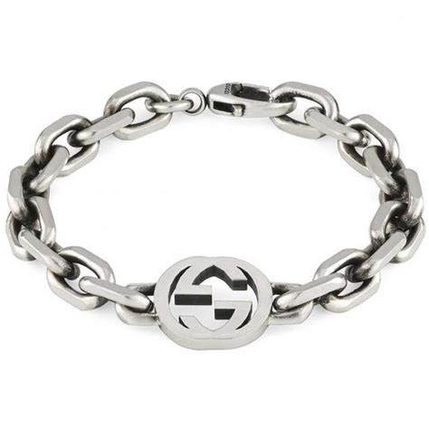 gucci interlocking g bracelet in silver|Gucci interlocking g bracelet 18k.